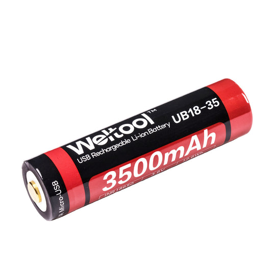 Weltool 18650 3500mAh USB Rechargeable Li-ion Battery UB18-35