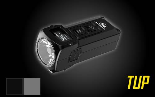 NITECORE TUP 1000 Lumen Rechargeable Everyday Carry Keychain Flashlight (Black)