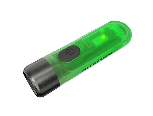 Nitecore Tiki Glow in the Dark 300 Lumen Rechargeable Keychain Flashlight - UV/High CRI Side Lights