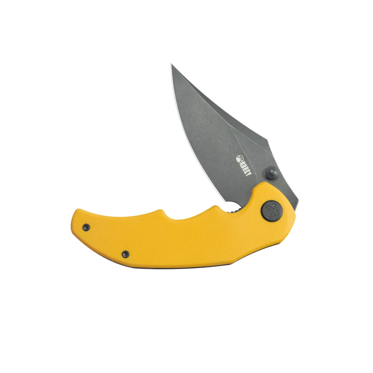 Kubey Knife Ceto 3.46" 14C28N Yellow G-10 KUB181G