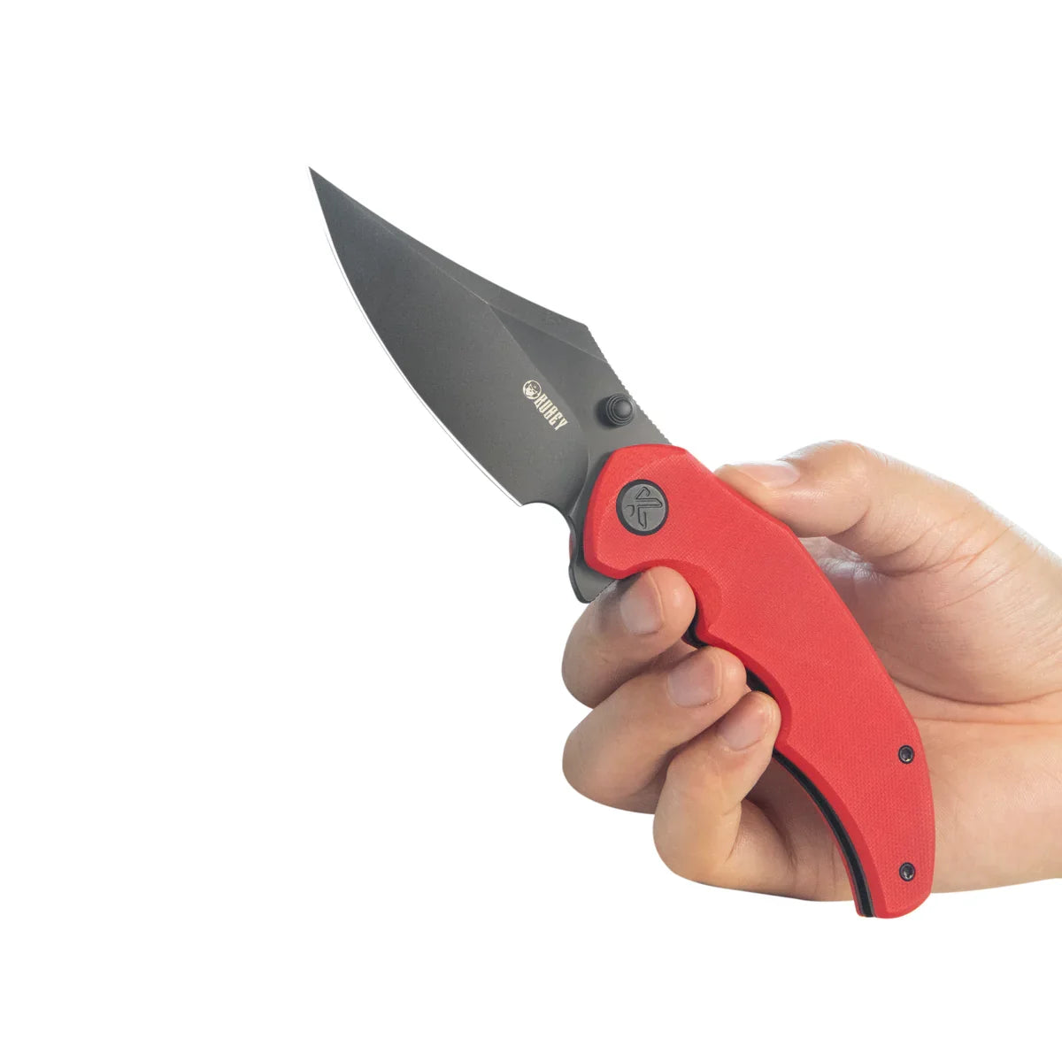 Kubey Knife Ceto 3.46" 14C28N Red G10 KUB181E