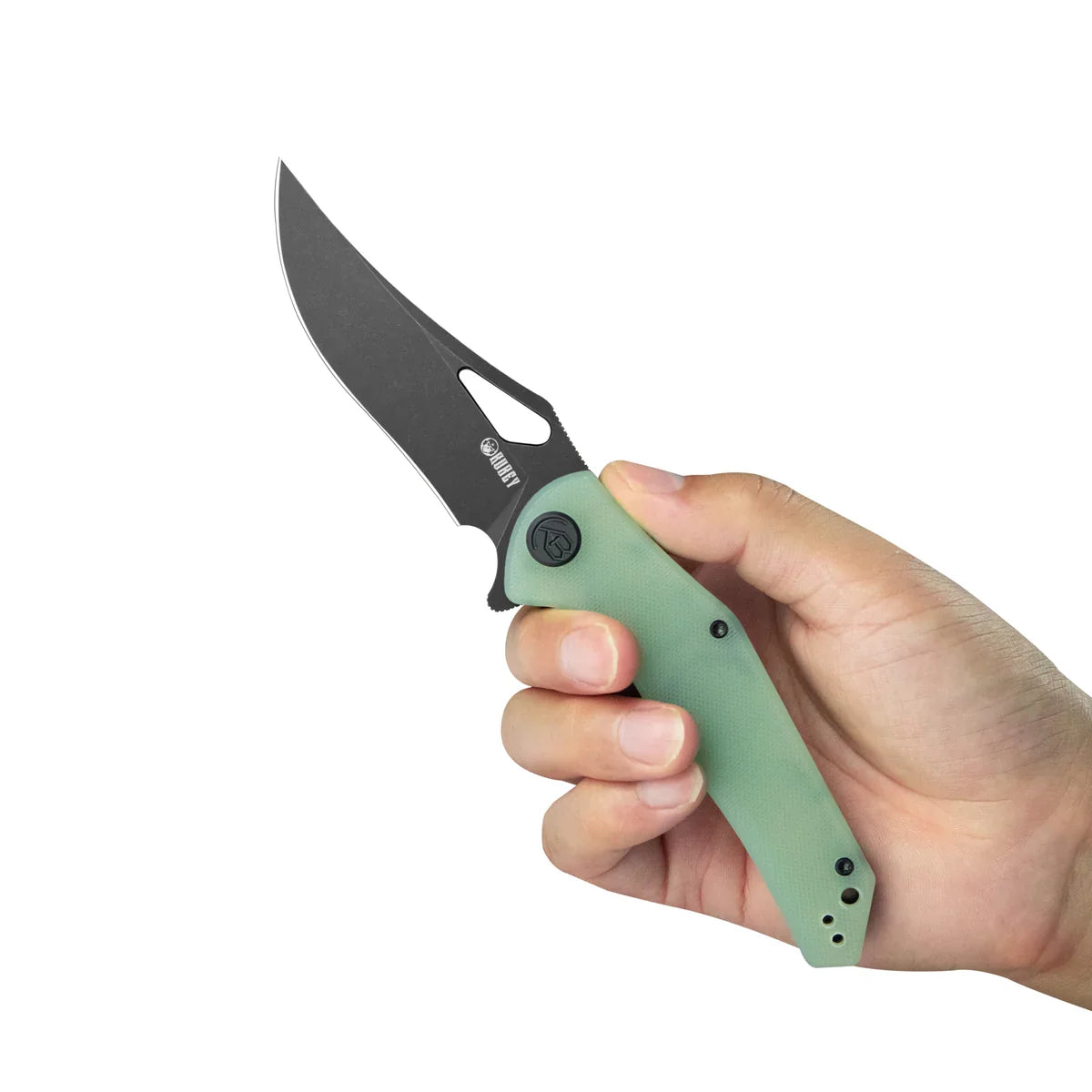 Kubey Knife Phemius 3.66" 14C28N Jade G10 KUB149H