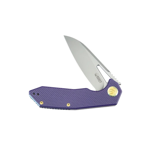 Kubey Knife Vagrant 3.15" M390 Purple G10 KUB291S