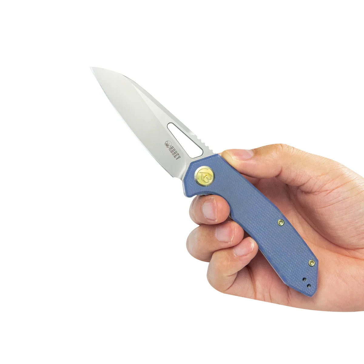 Kubey Knife Vagrant 3.15" M390 Blue G10 KUB291U
