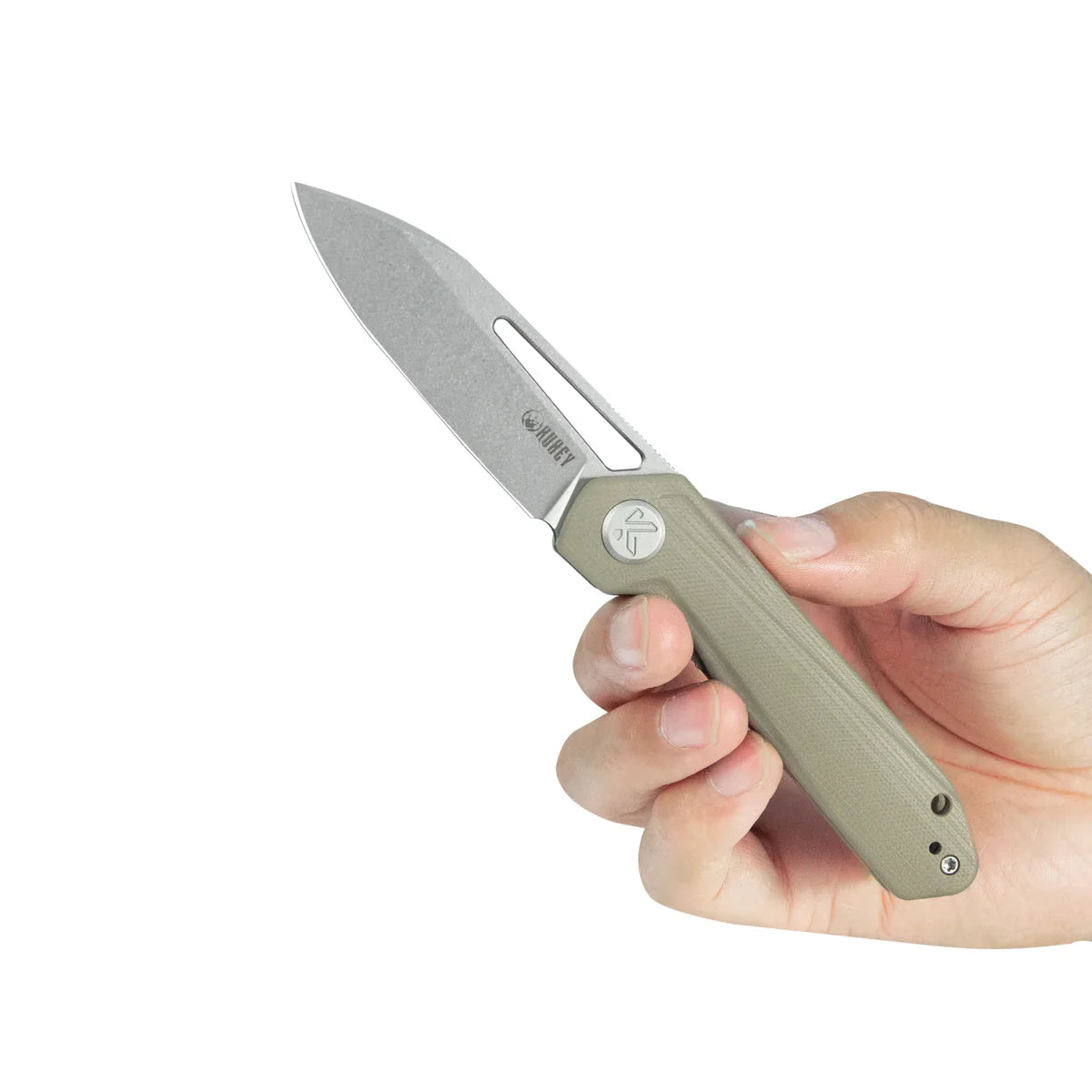 Kubey Knife Royal 2.99" 14C28N Tan G10 KUB321Q