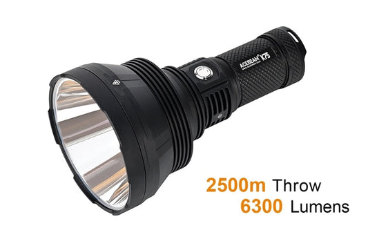 Acebeam K75 6300 Lumen Flashlight - 1xLUMINUS SBT-90-GEN2 LED 4*18650 Batteries Preinstalled