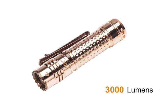 Acebeam TK18 Copper 1650 Lumen Flashlight 3 x NICHIA 219C LED