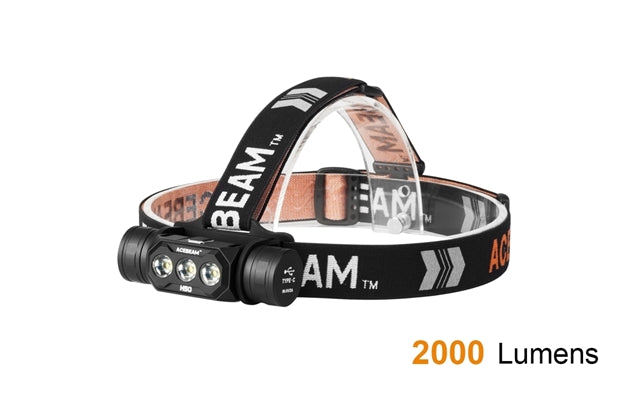 Acebeam H50 2000 Lumen Lightweight Headlamp