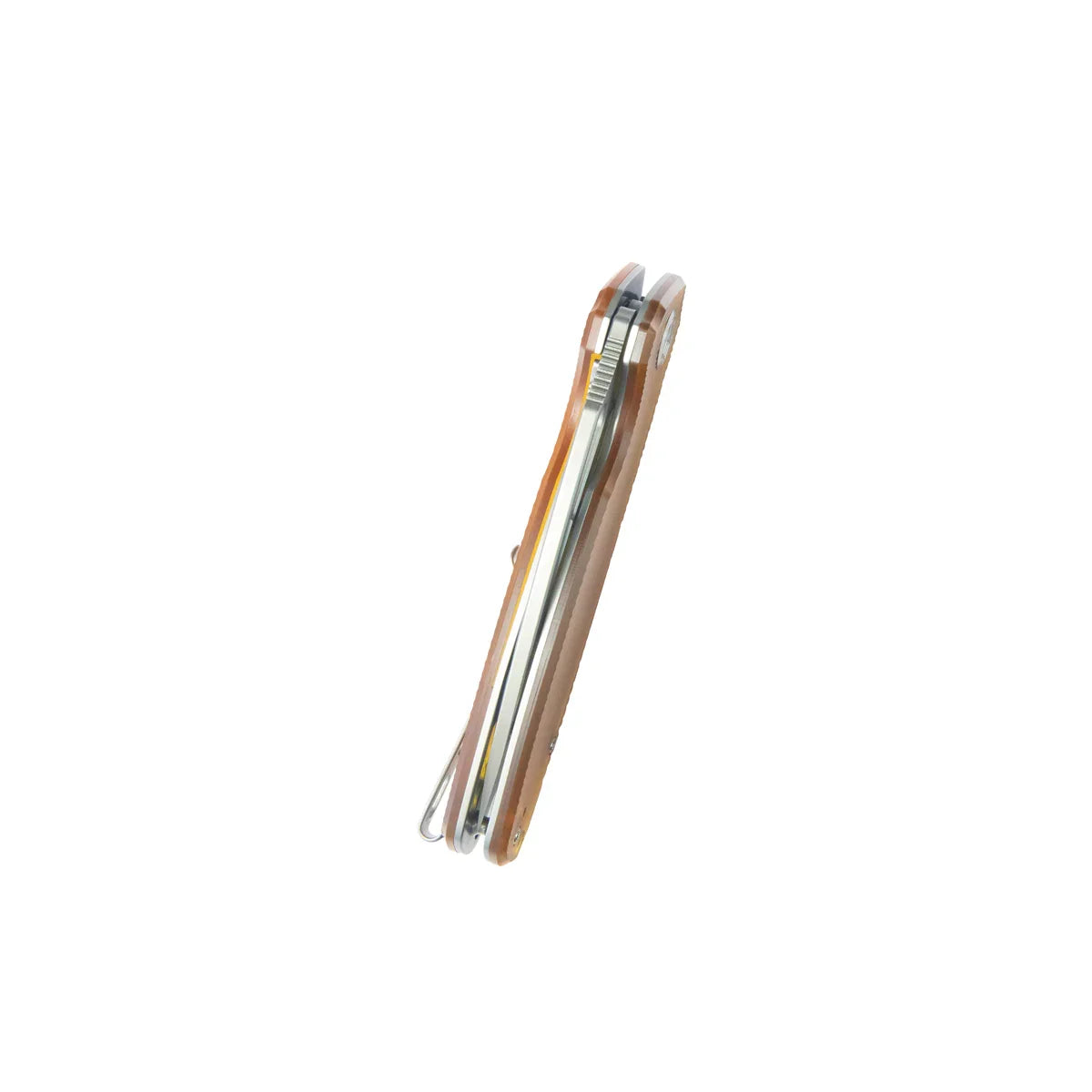 Kubey Knife Tityus 3.39" D2 Amber KUB322L