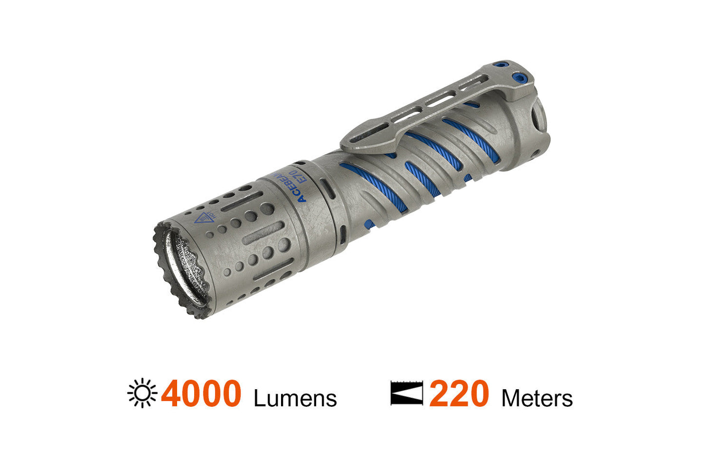 Acebeam E70-Titanium 4000 Lumen EDC Flashlight 1 * 21700 USB-C Rechargeable Battery Pre-Installed