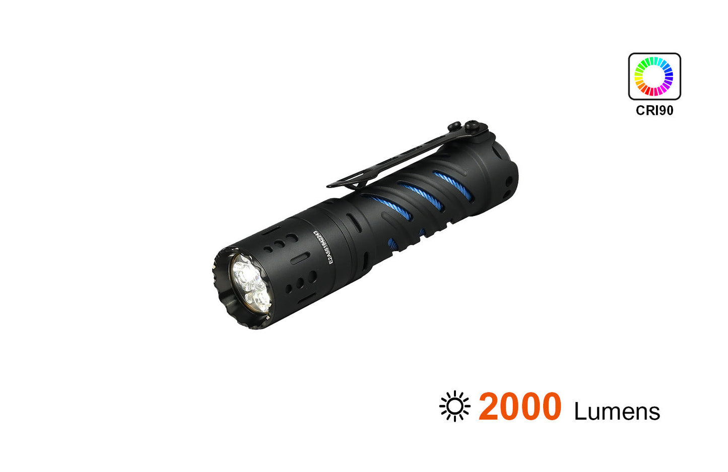 Acebeam E70 Mini High CRI 2000 Lumen Flashlight 3 x 519A LED 1 x 18650 Battery