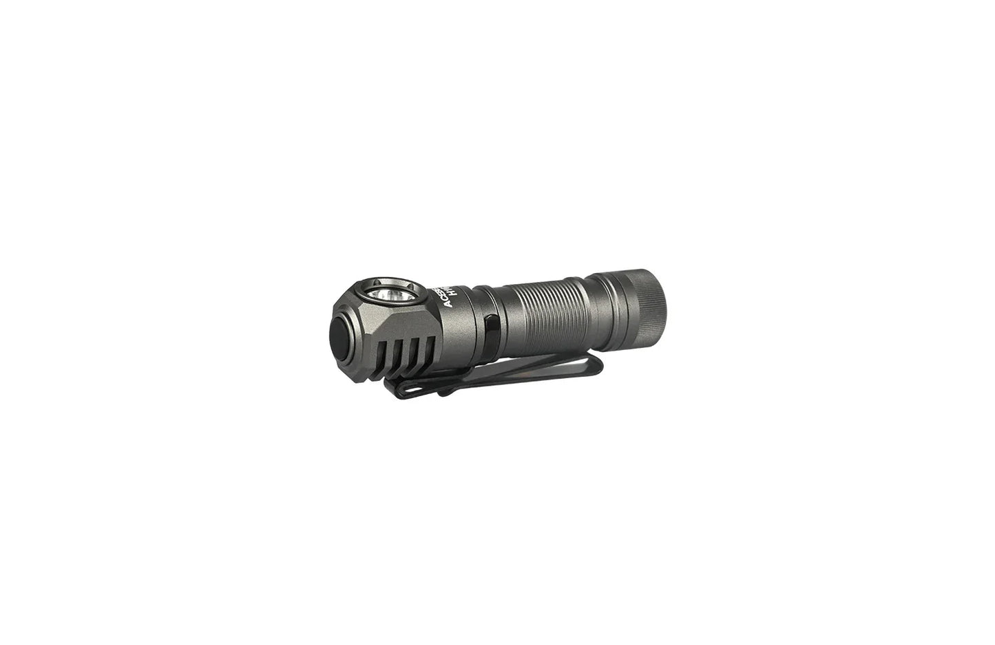Acebeam H16 Gray headlamp side profile with magnetic tail
