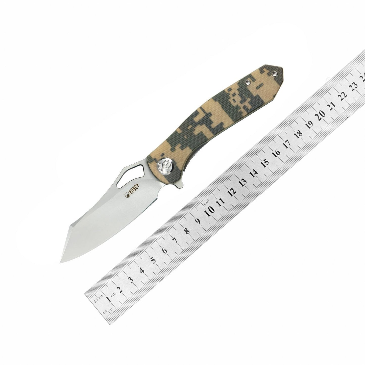 Kubey Knife Drake Liner Lock Folding Knife 3.46in S30V Steel Blade G10 Handles - KU310B