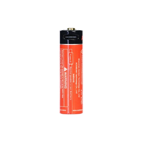 Acebeam AB14CP10 14500 rechargeable battery USB-C charging port detail