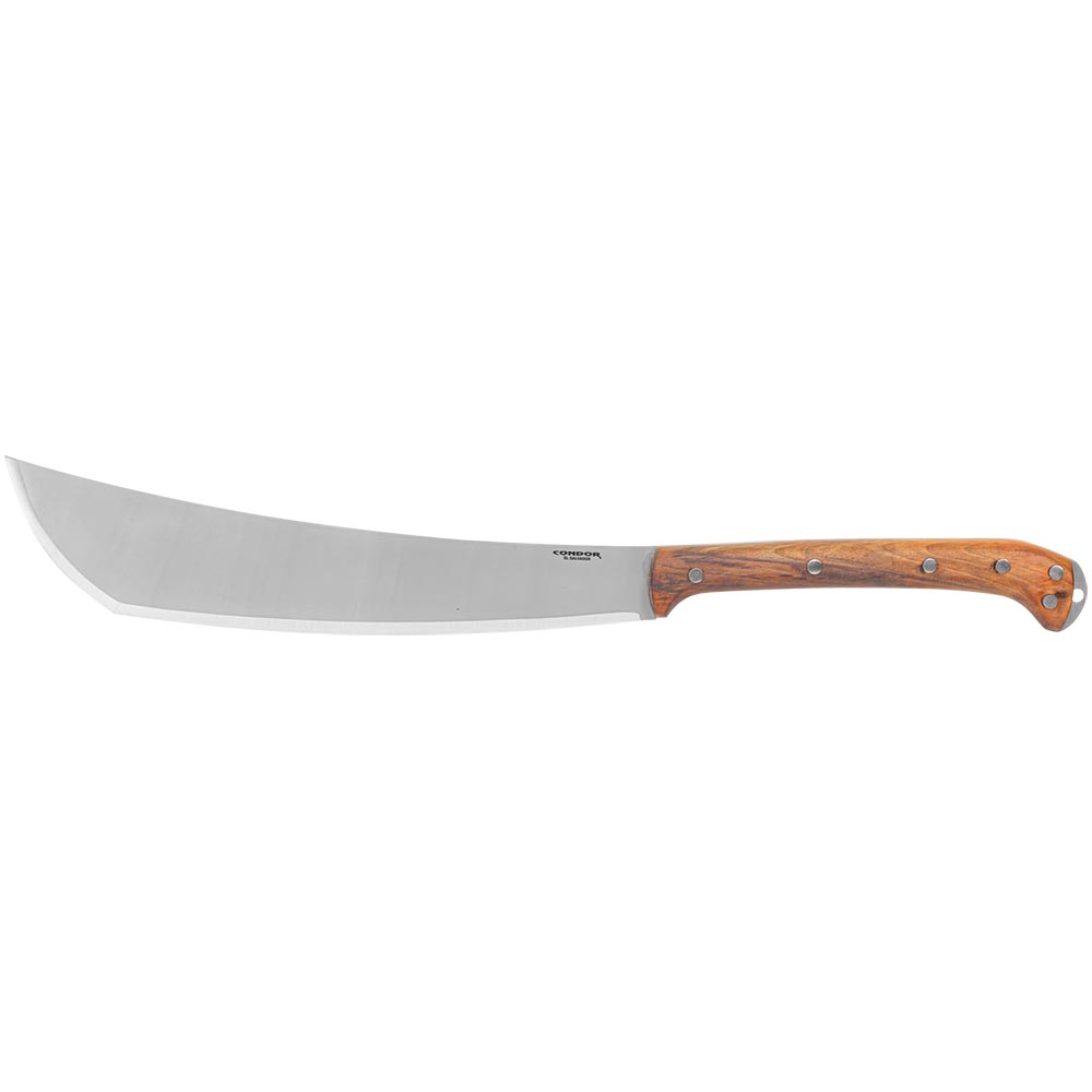 Condor Mid Makara Machete 14in 1075 High Carbon Steel Blade Walnut Handles