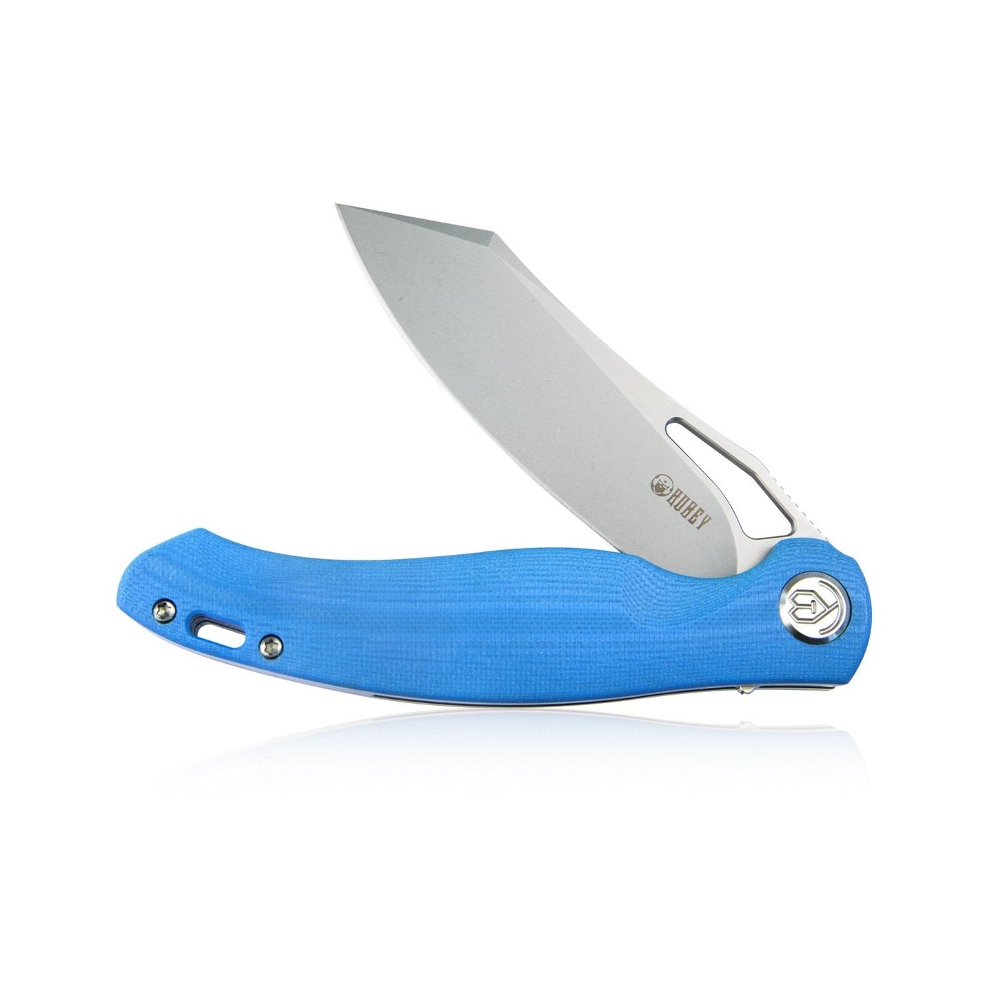 Kubey Knife Drake Liner Lock Folding Knife 3.7in AUS-10 Steel Blade G10 Handles - KB239D