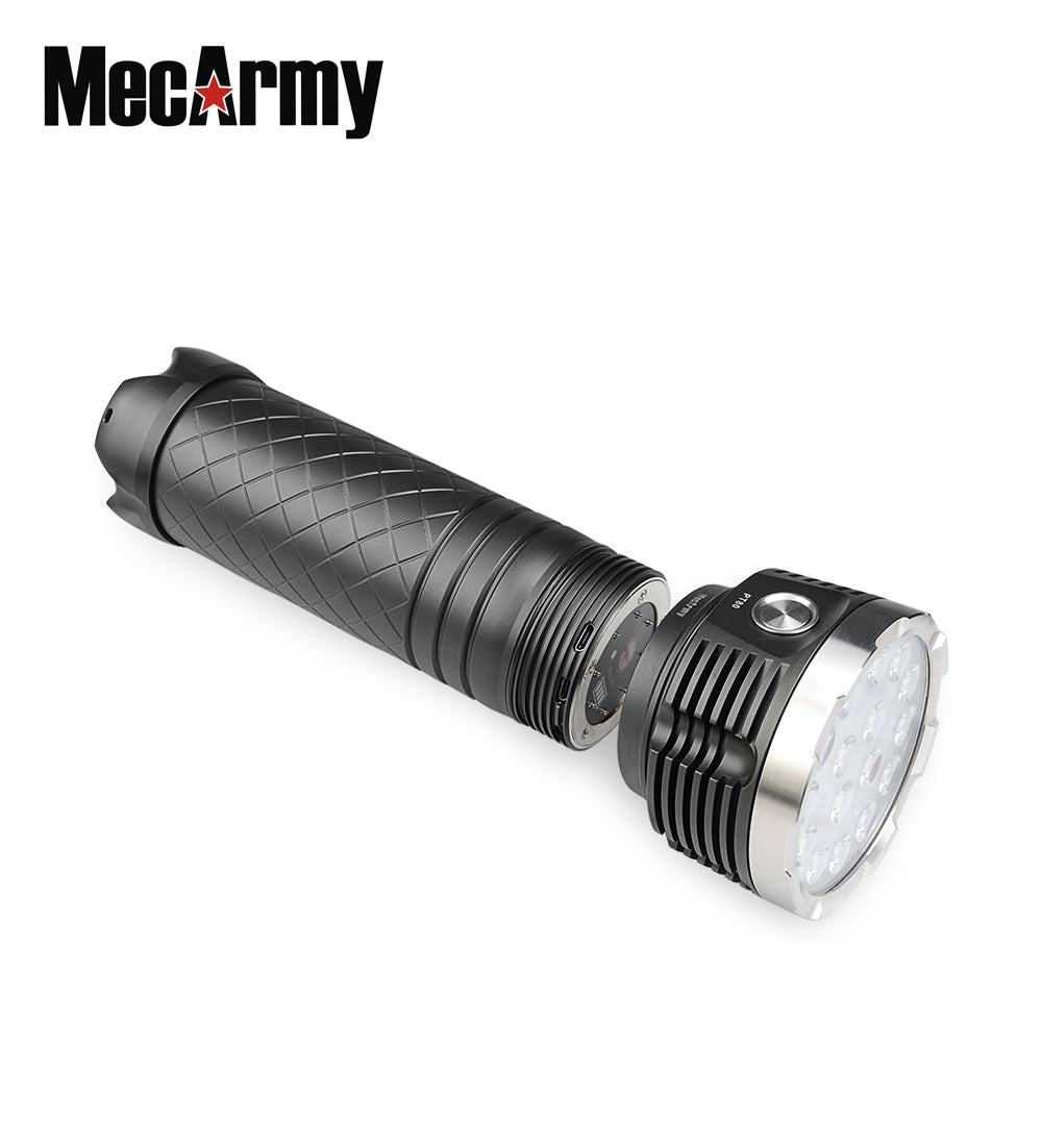 MecArmy PT80 8 X 18650 9600 Lumen Rechargeable Flashlight CREE XP-G2 S4 LED