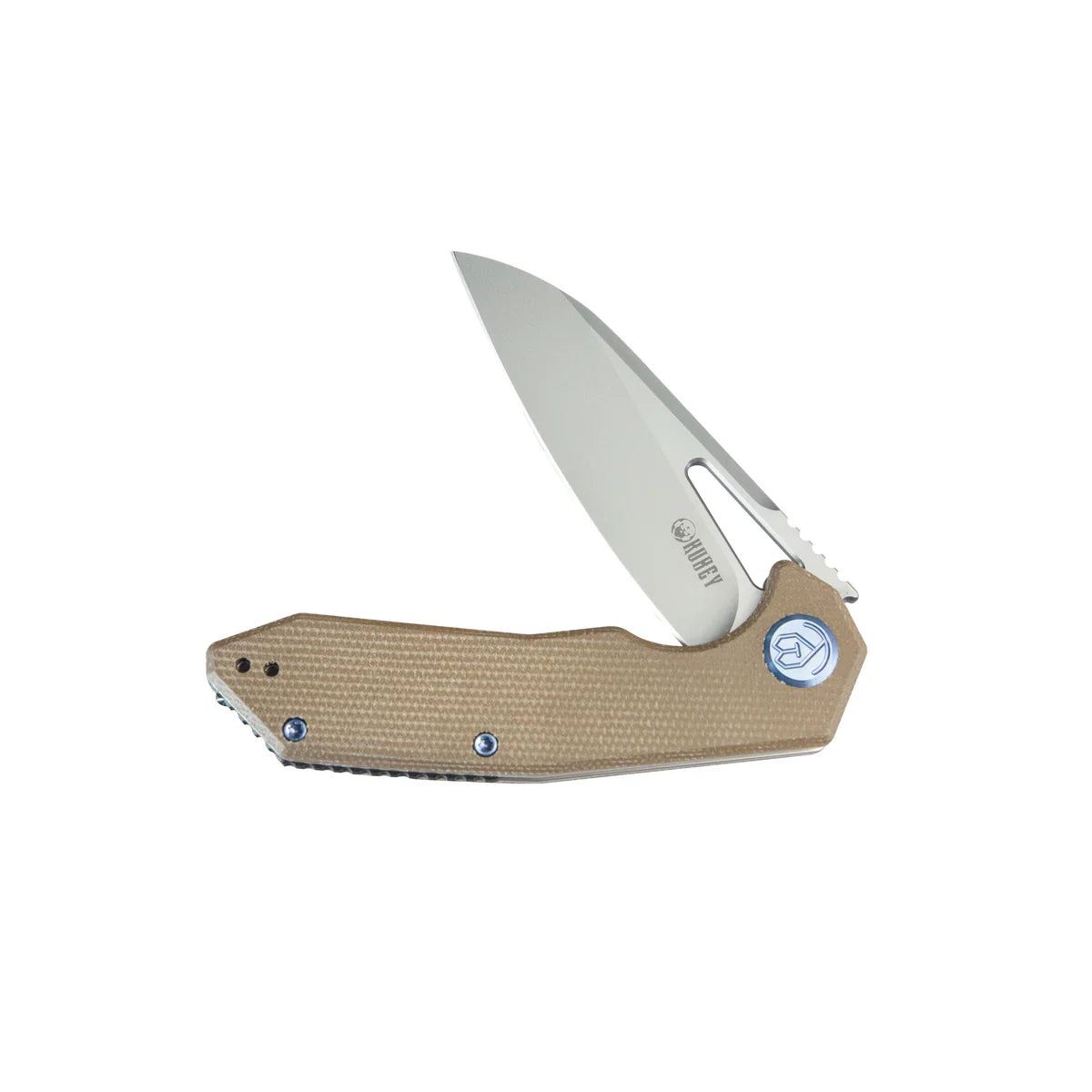 Kubey Knife Vagrant 3.15" M390 Tan G10 KUB291V