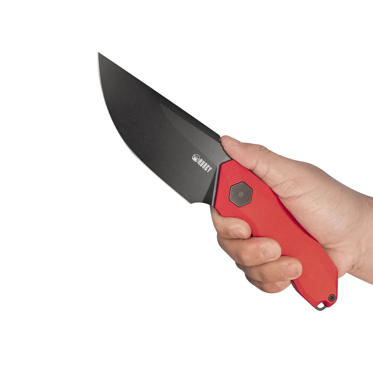 Kubey Knife Basilisk 4.76" 14C28N Red G-10 KUB381B