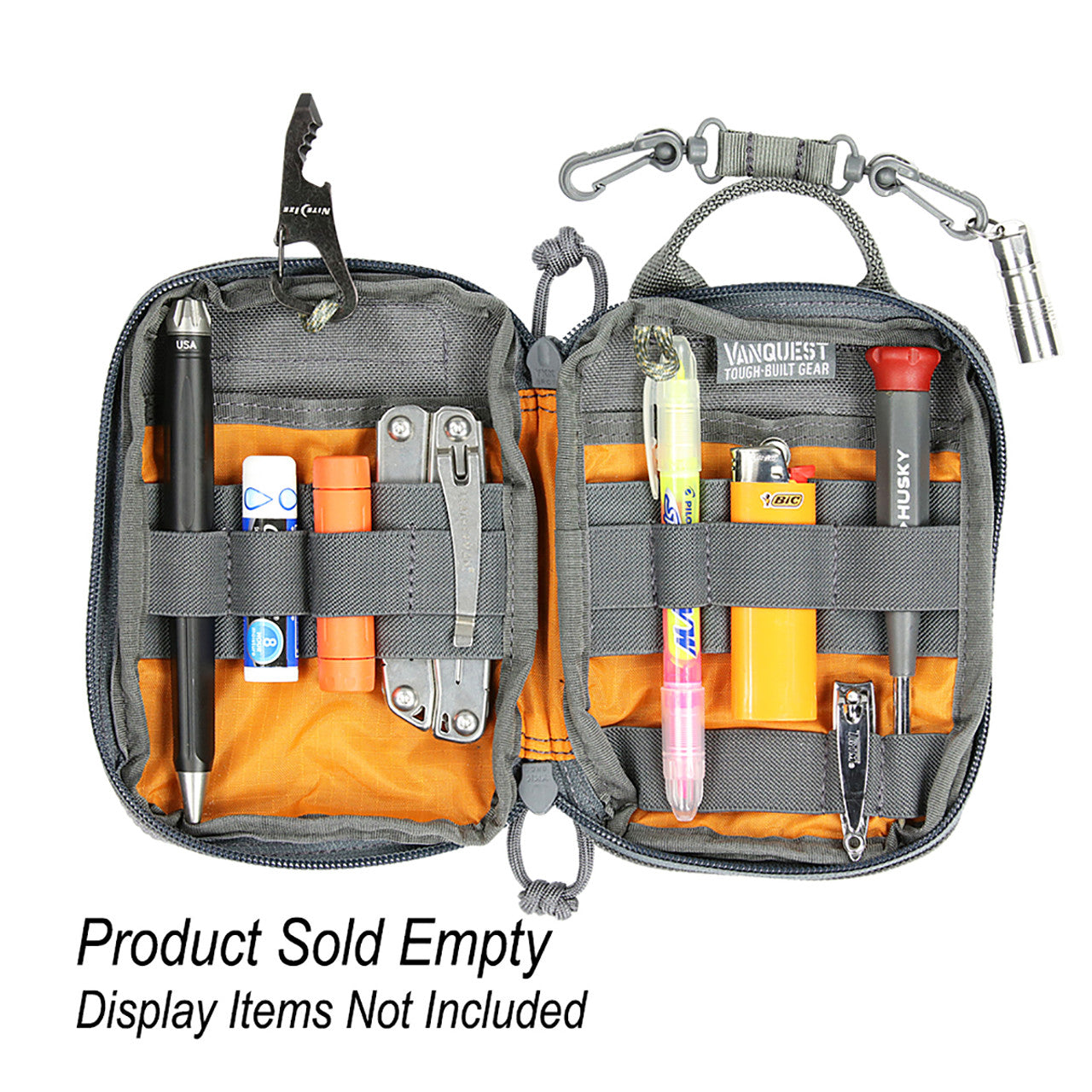 Vanquest PPM-Husky 2.0 EDC pouch with lockable YKK zippers and paracord pulls
