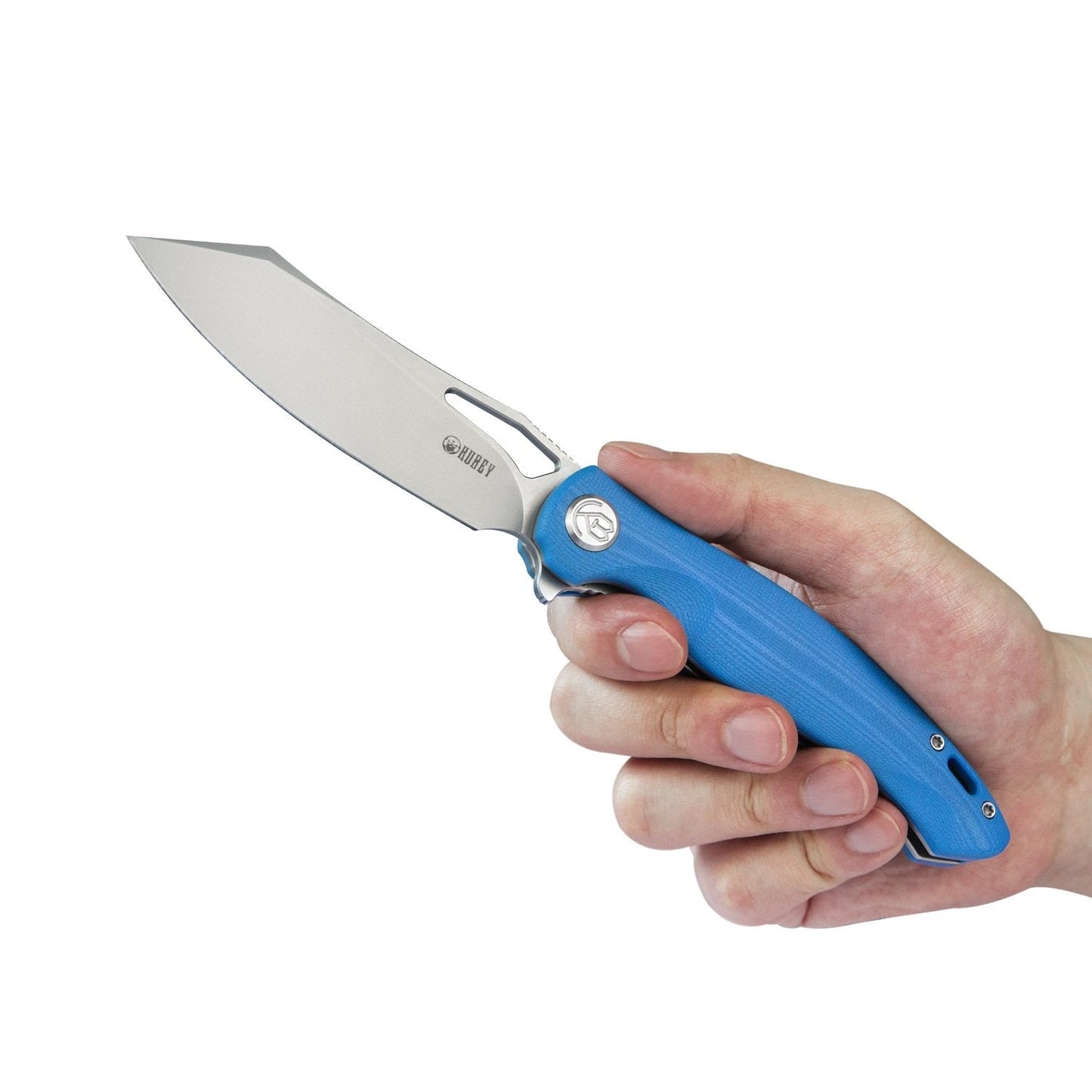 Kubey Knife Drake Liner Lock Folding Knife 3.7in AUS-10 Steel Blade G10 Handles - KB239D