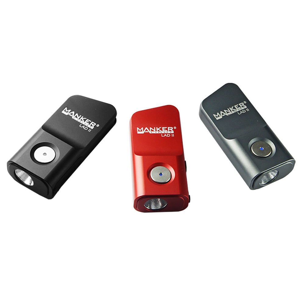 Manker LAD II 300 Lumen Rechargeable CREE XP-G3 LED Keychain Flashlight - Red