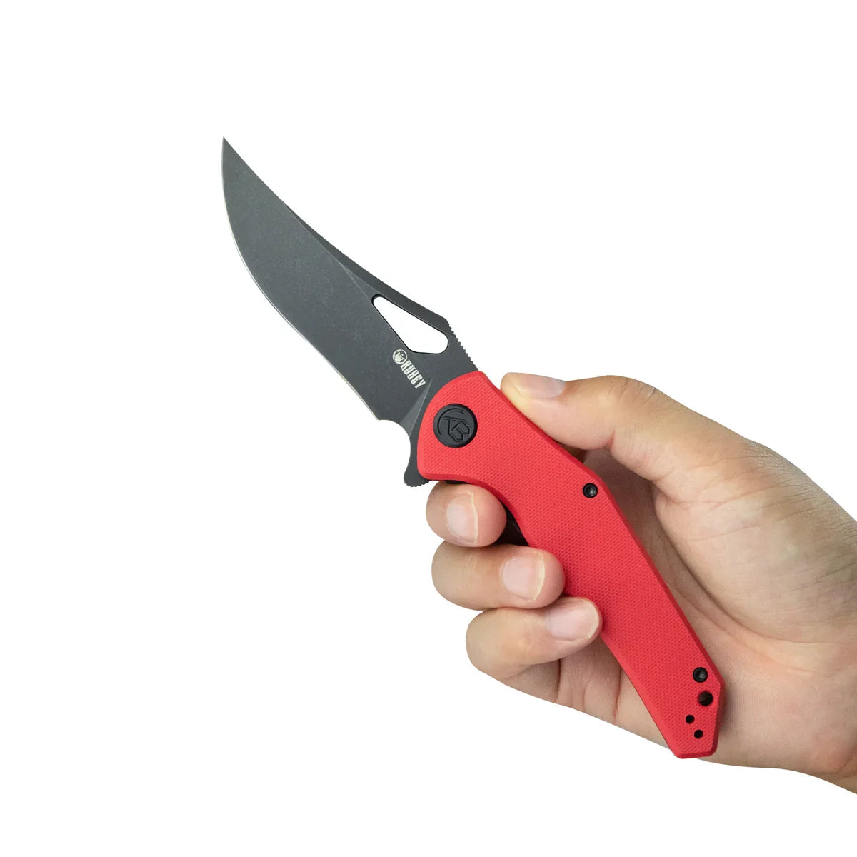 Kubey Knife Phemius 3.66" 14C28N Red G10 KUB149F