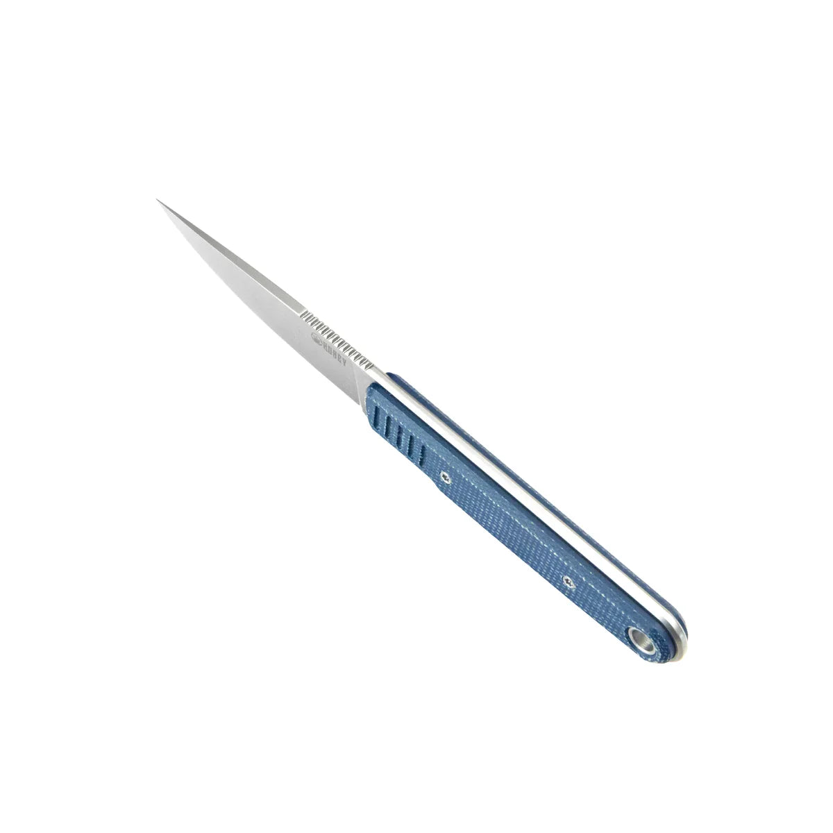 Kubey Knife Drop Point Fixie 3.86" Sandvik 14C28N Blue KUB356B