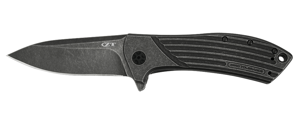 Zero Tolerance 0801BW Todd Rexford Designed Titanium Flipper Folding Knife (3.5 Inch Blade)