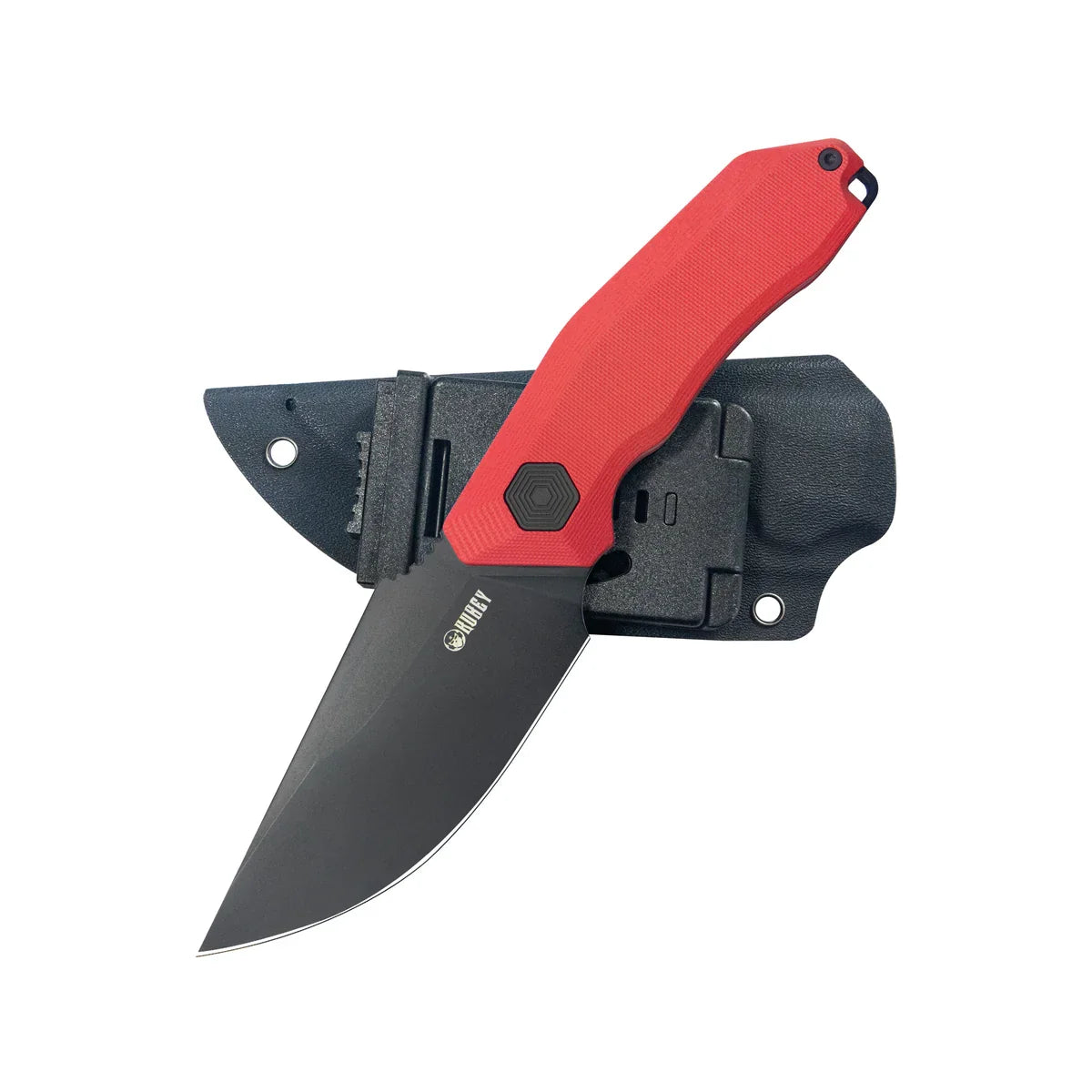 Kubey Knife Basilisk 4.76" 14C28N Red G-10 KUB381B