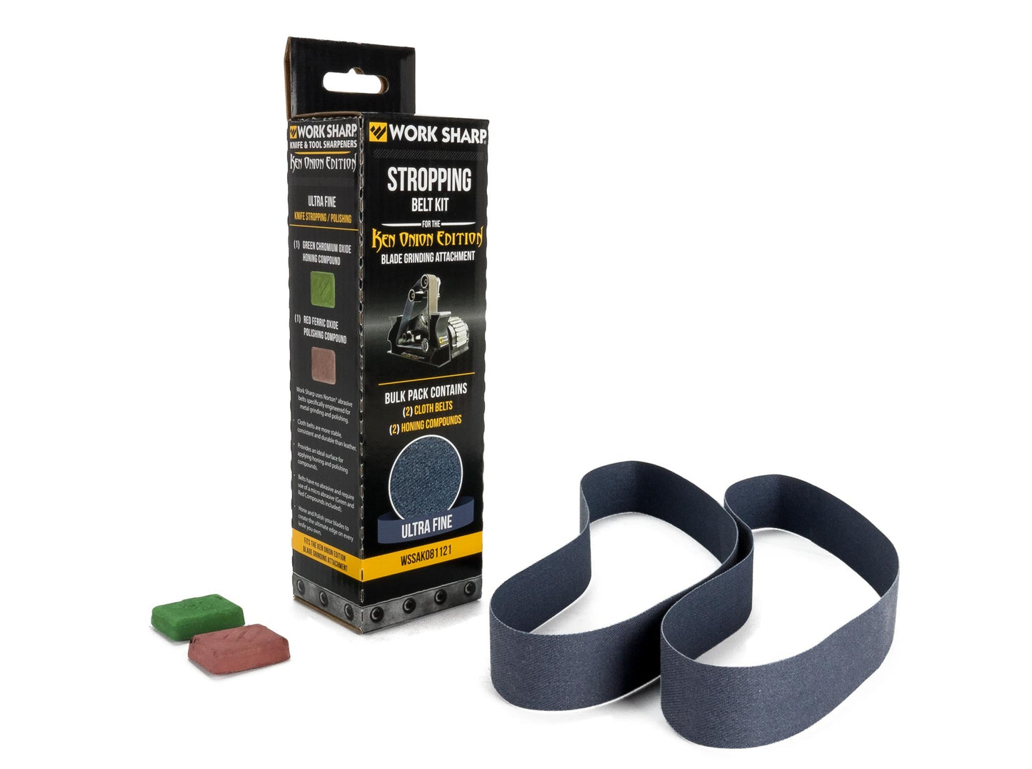 Work Sharp Ken Onion Edition Blade Grinding Attachment Stropping Belt Kit