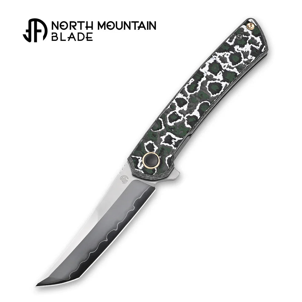 North Mountain Blade 2505W05 detail view 2 folding knife tanto