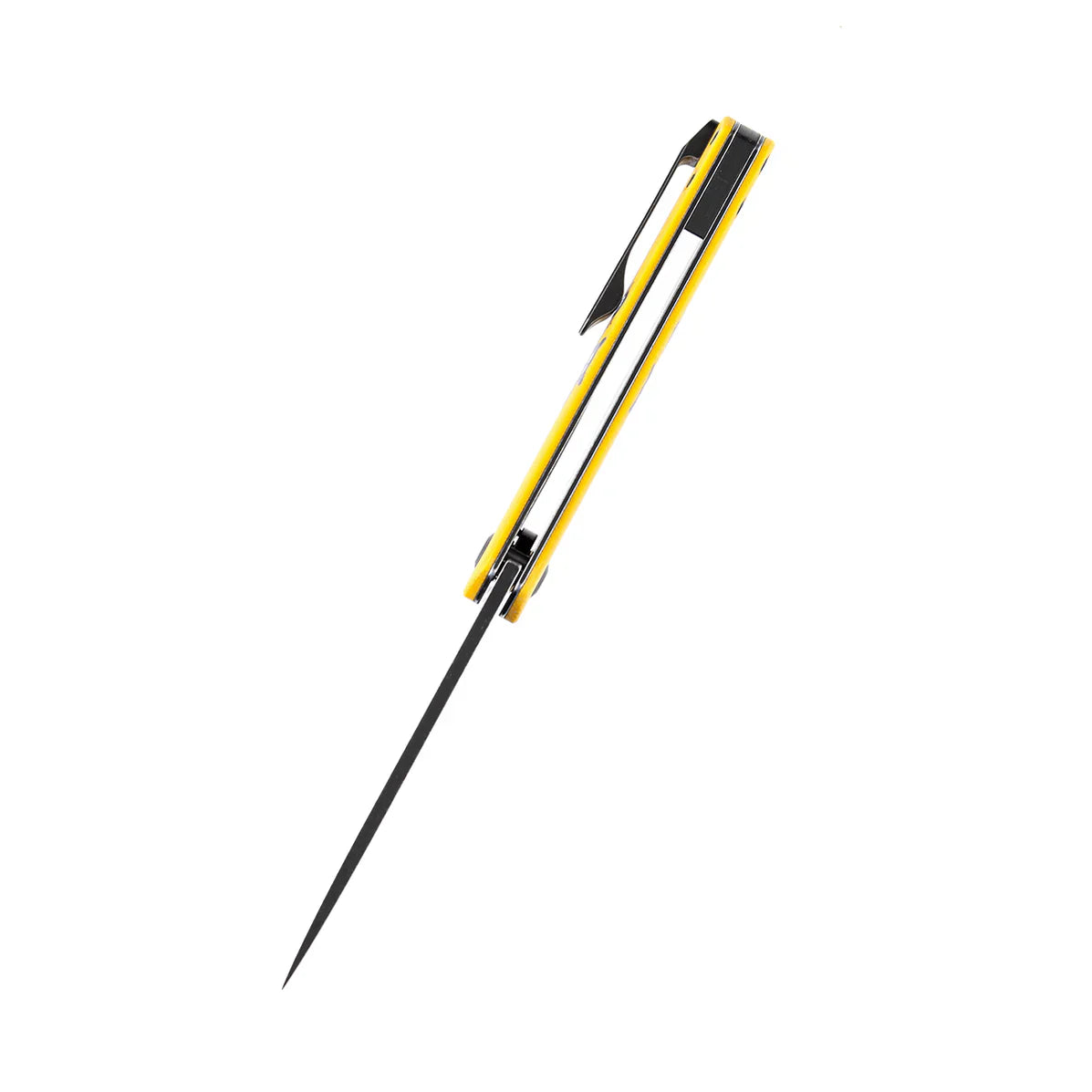 Kansept Foosa T2020T8 – Limited Edition Slip Joint Knife, 154CM Blade, Yellow G10 Bat Print Handle