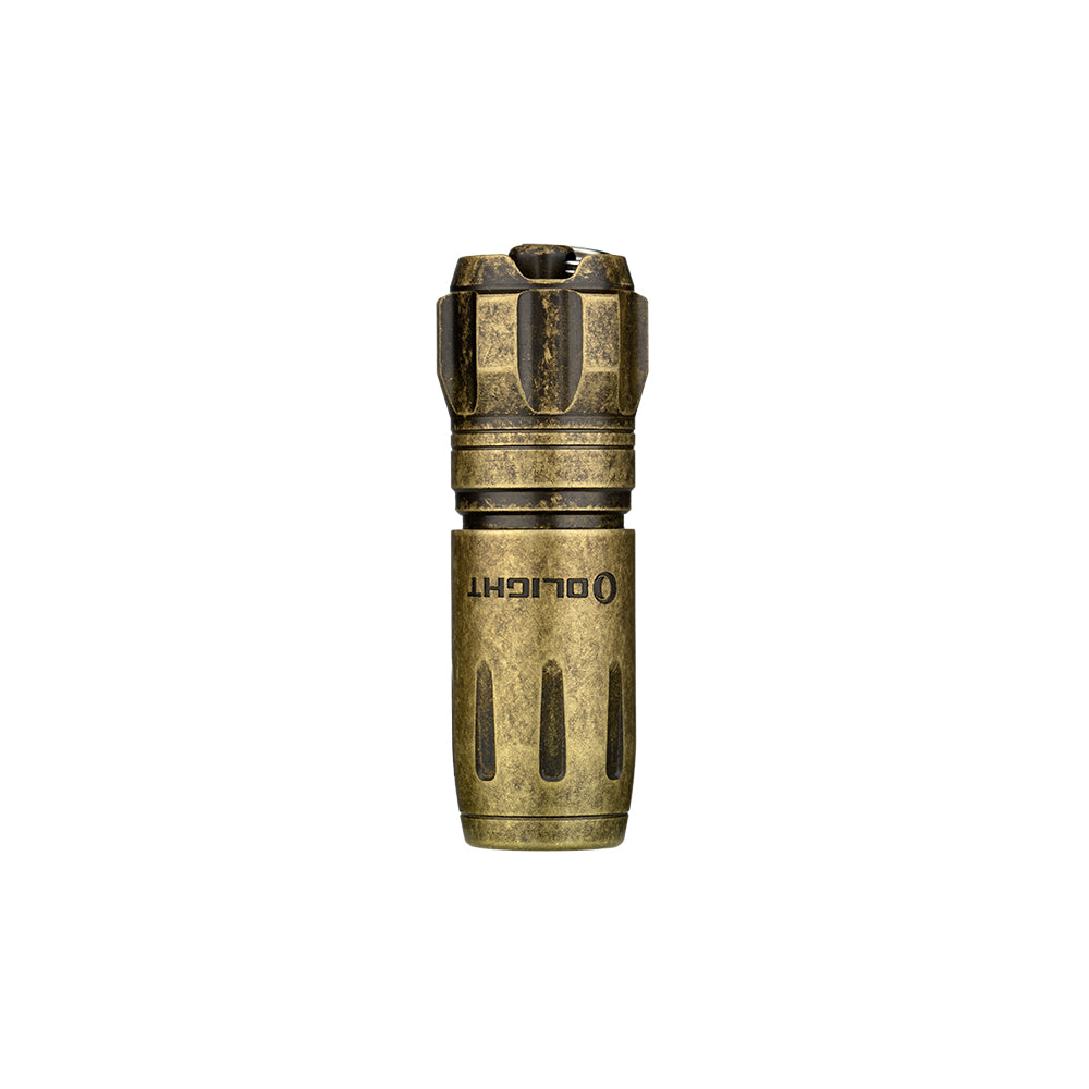 Olight i18 Brass USB-C Rechargeable EDC Keychain Flashlight