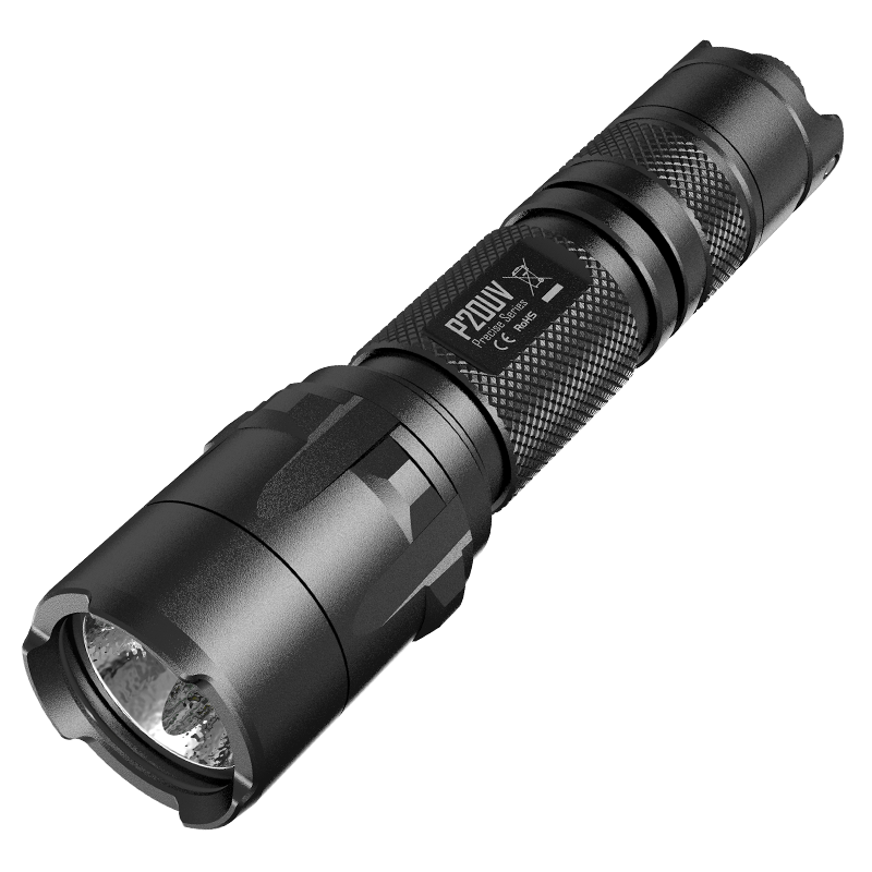 Nitecore Precise Series P20UV 1 x 18650 / 2 x CR123A CREE XM-L2 T6 800 Lumen LED Flashlight with Secondary UV LEDs