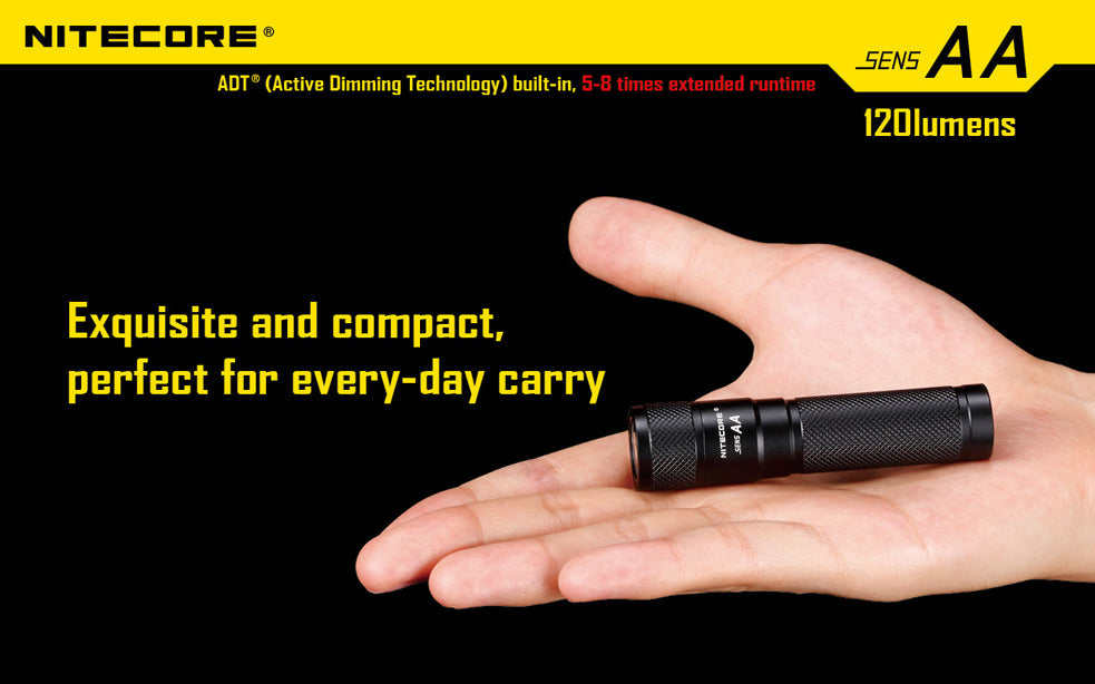 Nitecore SENS AA 120 Lumen 1 x AA LED Flashlight