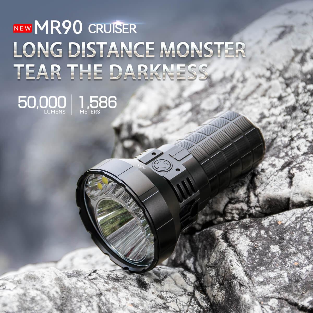 Imalent MR90 50000 Lumen Rechargeable Flashlight