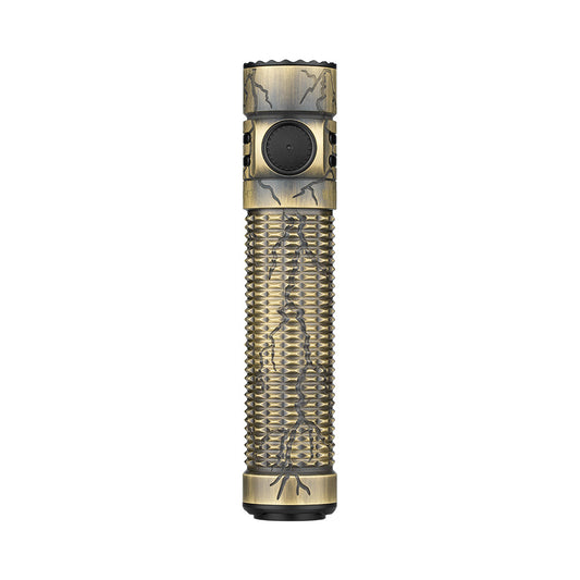 Olight Warrior Mini 3 Cracked Brass Limited Edition 1750 Lumen Rechargeable Flashlight