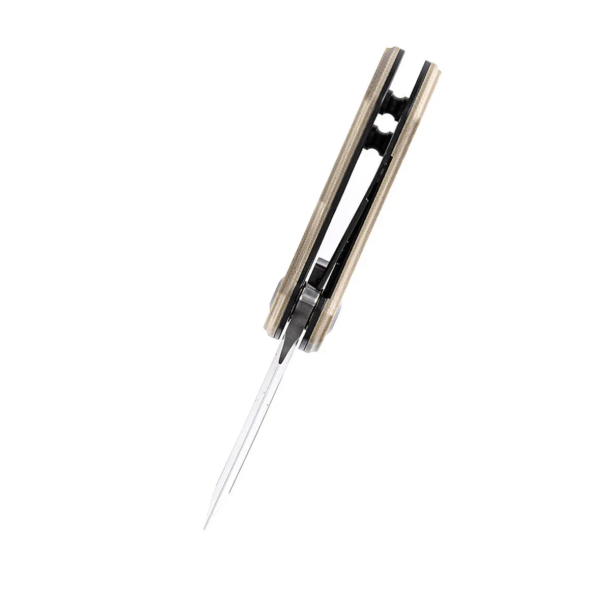 Kansept Mini Korvid 1.45" Gray TiCn Coated 154CM Light Sand G10 T3030A2