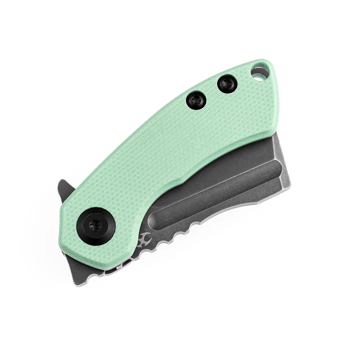 Kansept Mini Korvid 1.45" Gray TiCn Coated CPM-S35VN Tiffany Blue G10 K3030A1