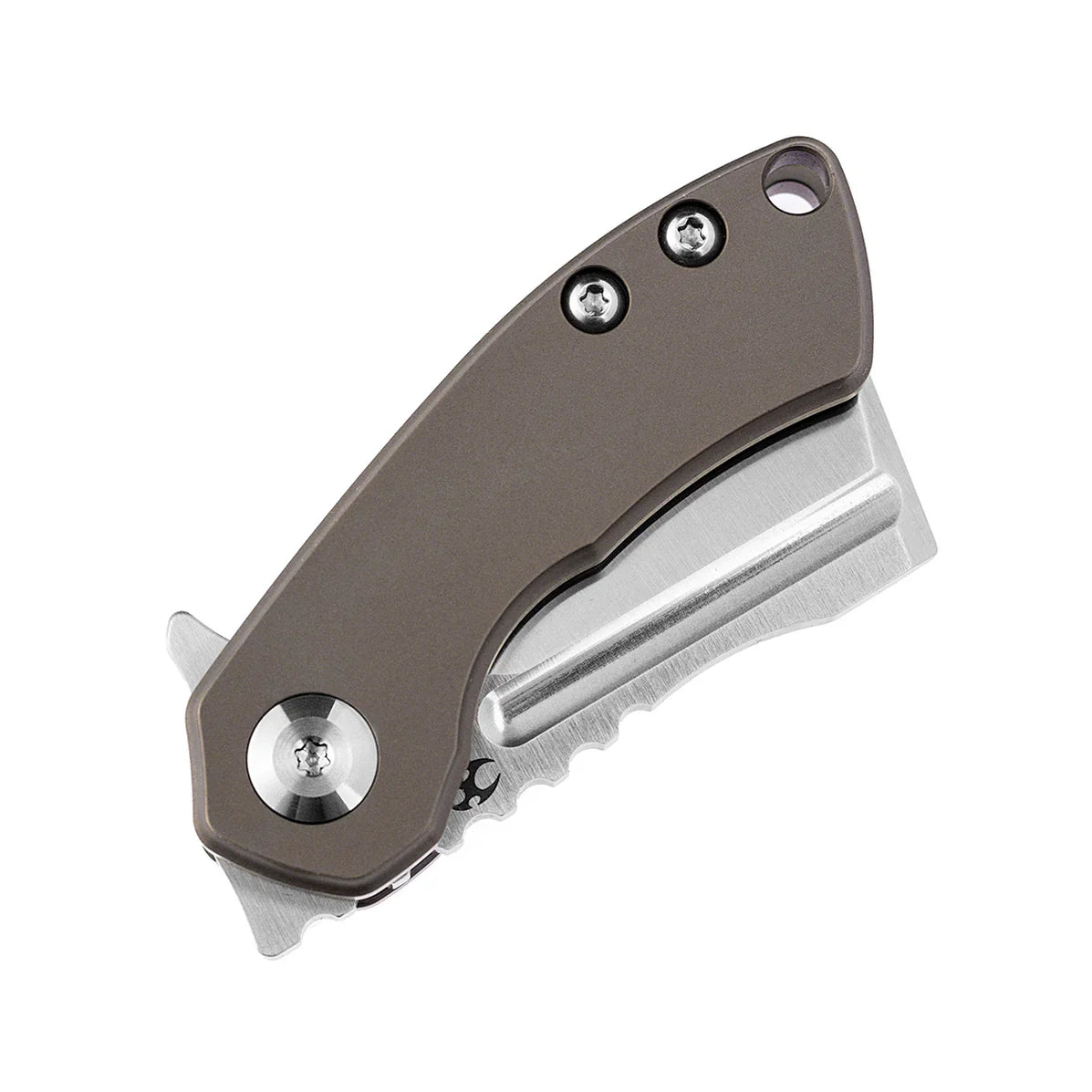 Kansept Mini Korvid 1.45" Satin CPM-S35VN Bronze Anodized Titanium K3030A3
