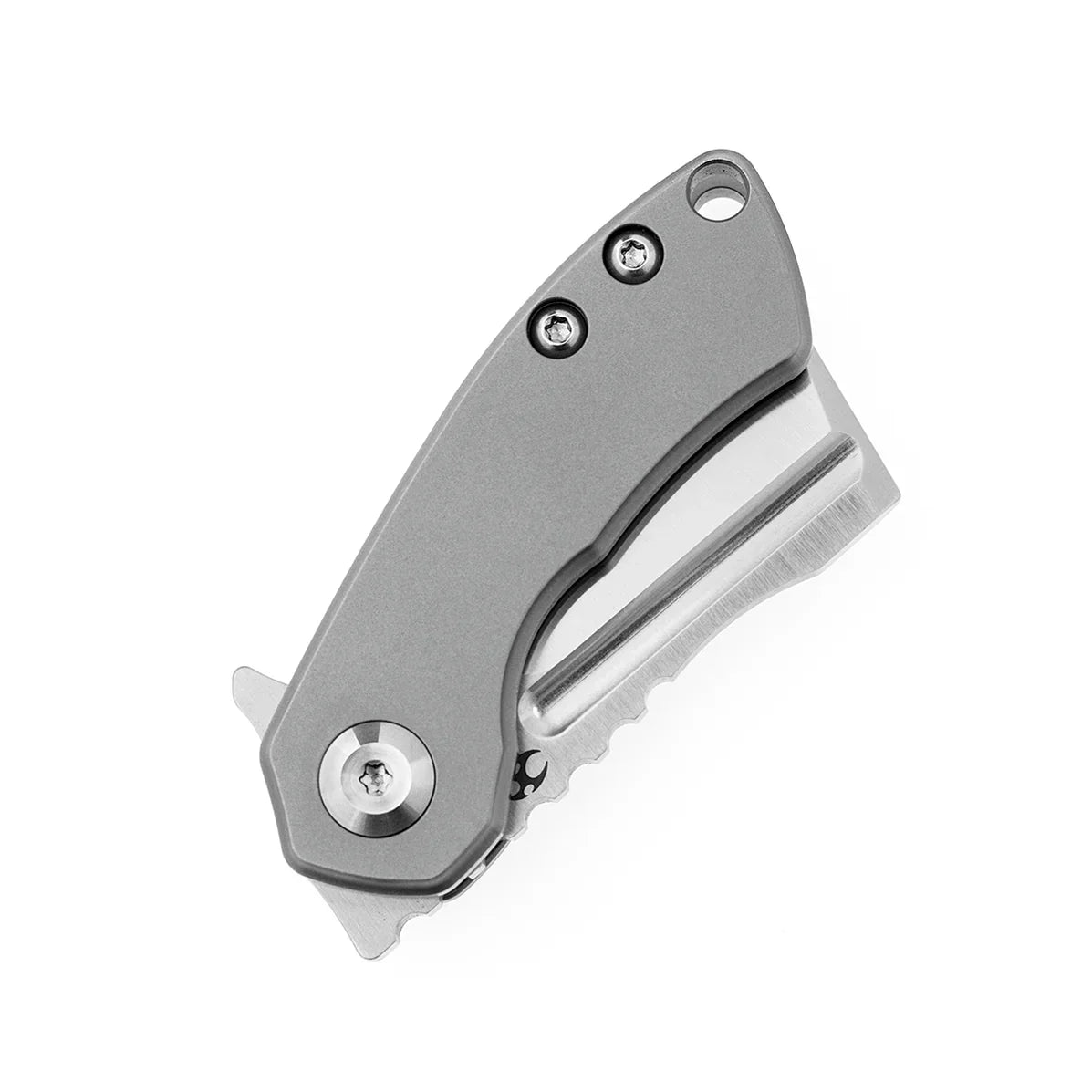 Kansept Mini Korvid 1.45" Satin CPM-S35VN Bead Blasted Titanium Plain K3030A2