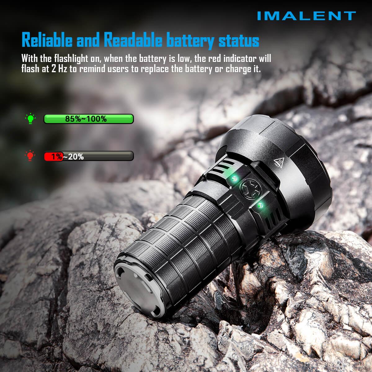 Imalent MR90 50000 Lumen Rechargeable Flashlight