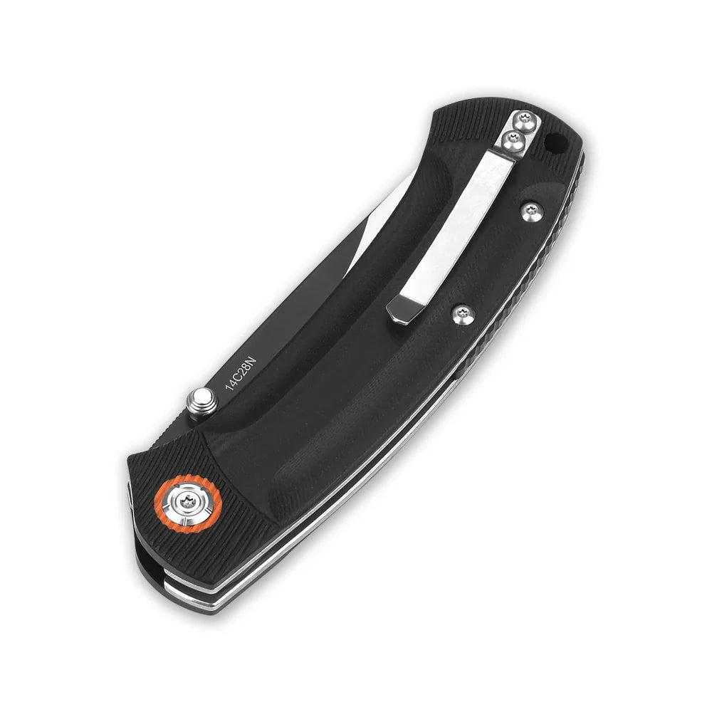 QSP Copperhead 3.50" Sandvik 14C28N black G10 QS109-A