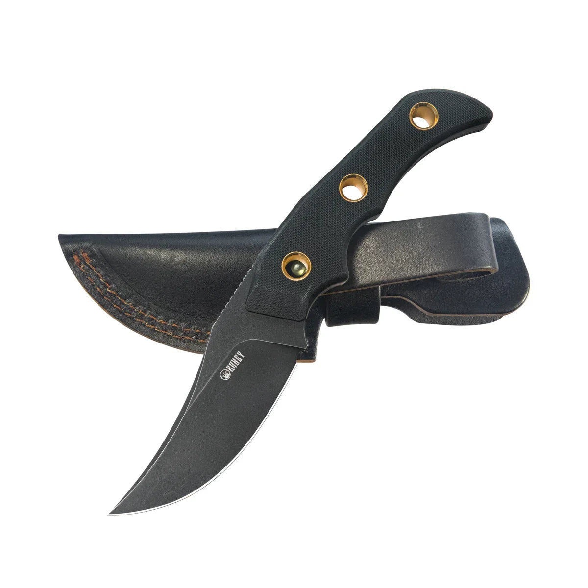 Kubey Knife Blade Hunter 3.38" 14C28N Black G10 KUB375B