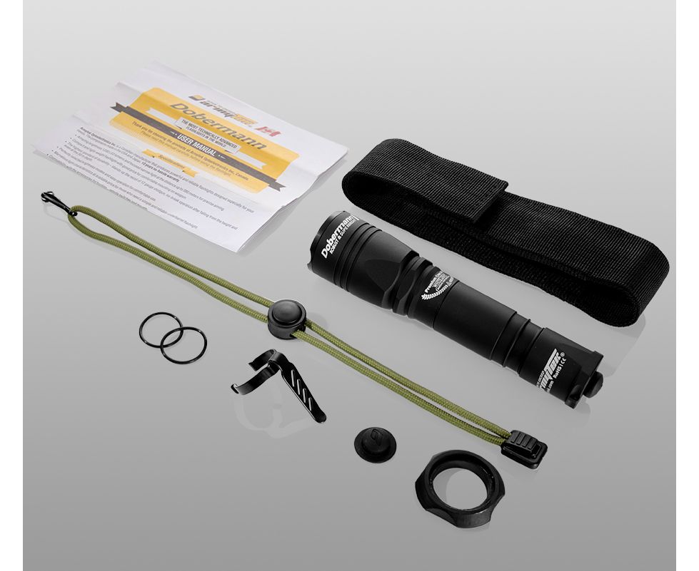 Armytek Dobermann / XP-E2 Green / 200 lm / 5Â°:40Â° / 1x18650 or 2xCR123A