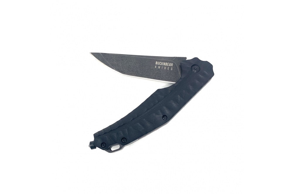 BuckNBear Crocodile Flipper Folding Knife 3.5in D2 Steel Blade G10 Handle - bnb111495