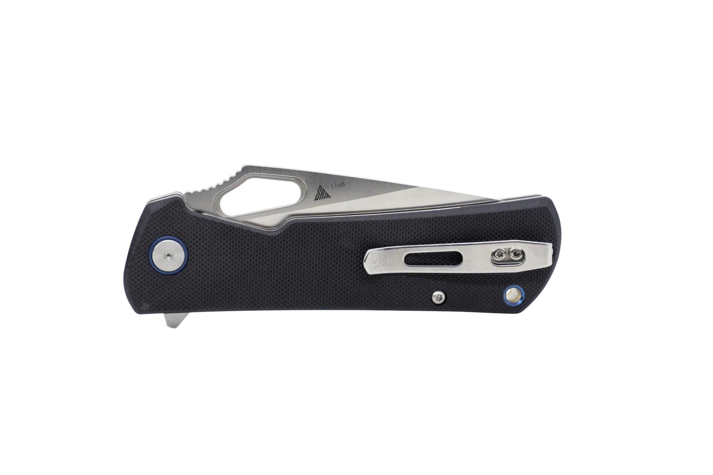SRM 1168 Folding Knife 3.39in D2 Steel Blade w/ Black G10 Scales