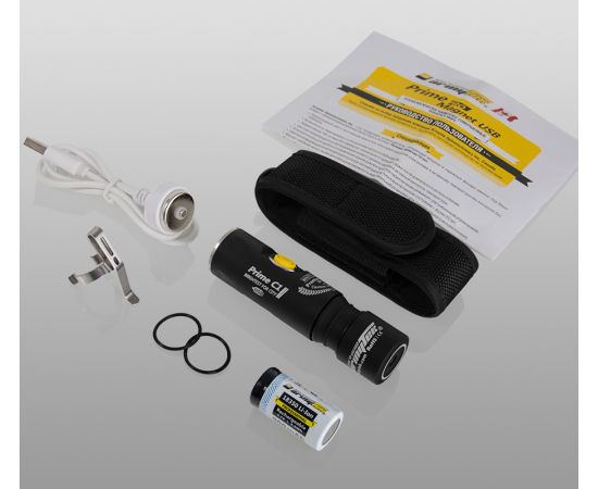 Armytek Prime C1 Pro Magnet USB+18350 / XP-L Warm / 900 lm / TIR 20Â°:80Â° / 1x18350 or 1xRCR123