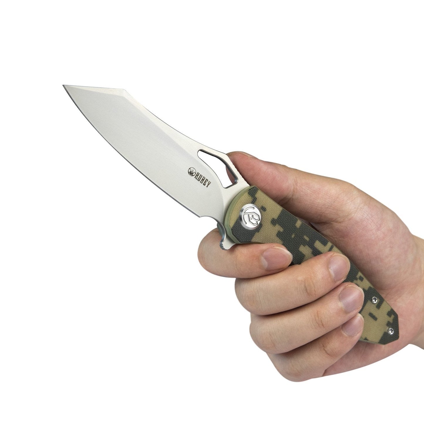 Kubey Knife Drake Liner Lock Folding Knife 3.46in S30V Steel Blade G10 Handles - KU310B